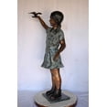 thumbnail image 4 of Young Girl Holding a Bird Outside at The Park - Size: 21"L x 11"W x 49"H., 4 of 12
