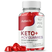 ActivLife Keto ACV Gummies, Activ Life Keto Gummies, ActivLife Keto with ACV Official Weight Management Formula Gummy (1 Pack)