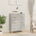thumbnail image 1 of vidaXL Sideboard Concrete Grey 70x34x90 cm Engineered Wood, 1 of 5
