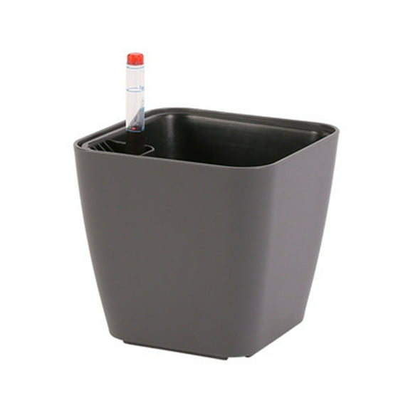 Macetas duraderas Matsuzay autorriego elegante Jardín y Patio gris 14*13*10.5