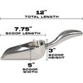 thumbnail image 2 of LEMONSODA Stainless Steel Utility Ice Scoop - Rustproof Metal - Great for Bar, Ice, Flour, Coffee, Containers | 12 Inches, 2 of 4