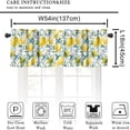 thumbnail image 2 of Lemon Kitchen Valances for Kitchen,Farmhouse Cafe Nature Plants Rod Pocket Window Drapes,Spring Fruit Leaves Yellow Bathroom Window Curtains 54x18inch, 2 of 6