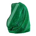 thumbnail image 4 of Women's Solid Color Sequin Head Scarf, Lightweight Sparkly Shawl Wrap, Sheer Glitter Scarf, Evening Party Headwear, Stage Performance Scarf, Delicate Dressy Accessory - Green, 4 of 4