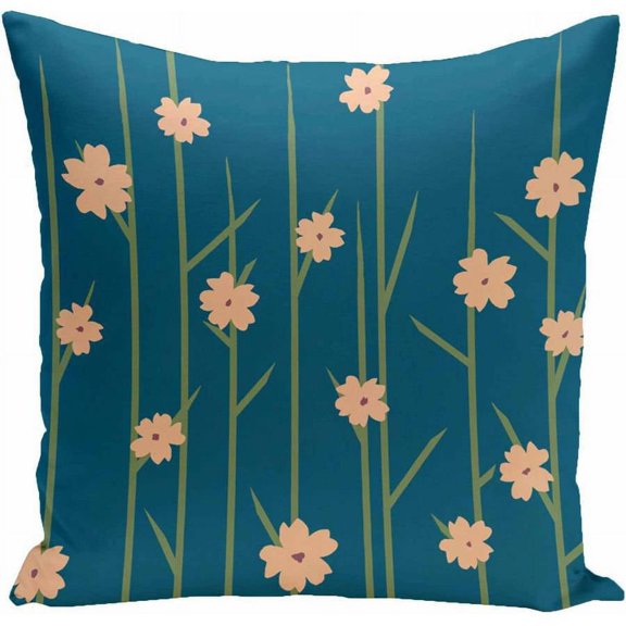 Simply Daisy Floral Print Decorative Pillow, 16" x 16"