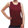 thumbnail image 2 of Exercise Tank Tops for Women Sleeveless Cropped Tank Tops Open Back Basic Undershirt Yoga Running Shirts for Women Plus Size Gym Clothes (Red,XXL), 2 of 7