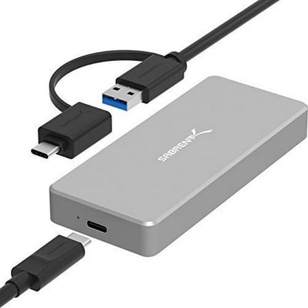 Sabrent USB 3.1 Aluminum Enclosure for M.2 NVMe SSD in Gray
