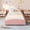 Light Pink, variant on Twin-XL Size Floor Bed Daybed, Upholstered Cloud Design with Raised Sides, Soft Fabric, Low Profile Platform Bed, Wood Frame, Gray