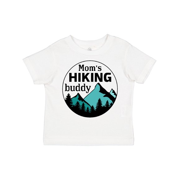Inktastic Mom's Hiking Buddy with Mountains and Trees Boys or Girls Toddler T-Shirt
