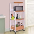 thumbnail image 1 of Costway 62'' Bakers Rack Microwave Stand Rolling Kitchen Storage Cart w/Electric Outlet, 1 of 8
