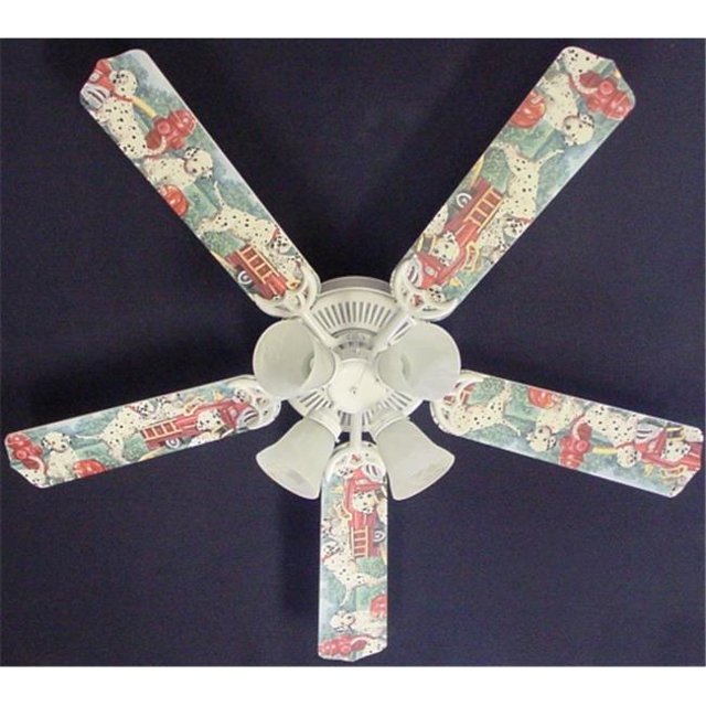 Ceiling Fan Designers 52FAN-KIDS-KDFT Dalmations Camion de Pompiers N ° 1 Ventilateur de Plafond 52 Po