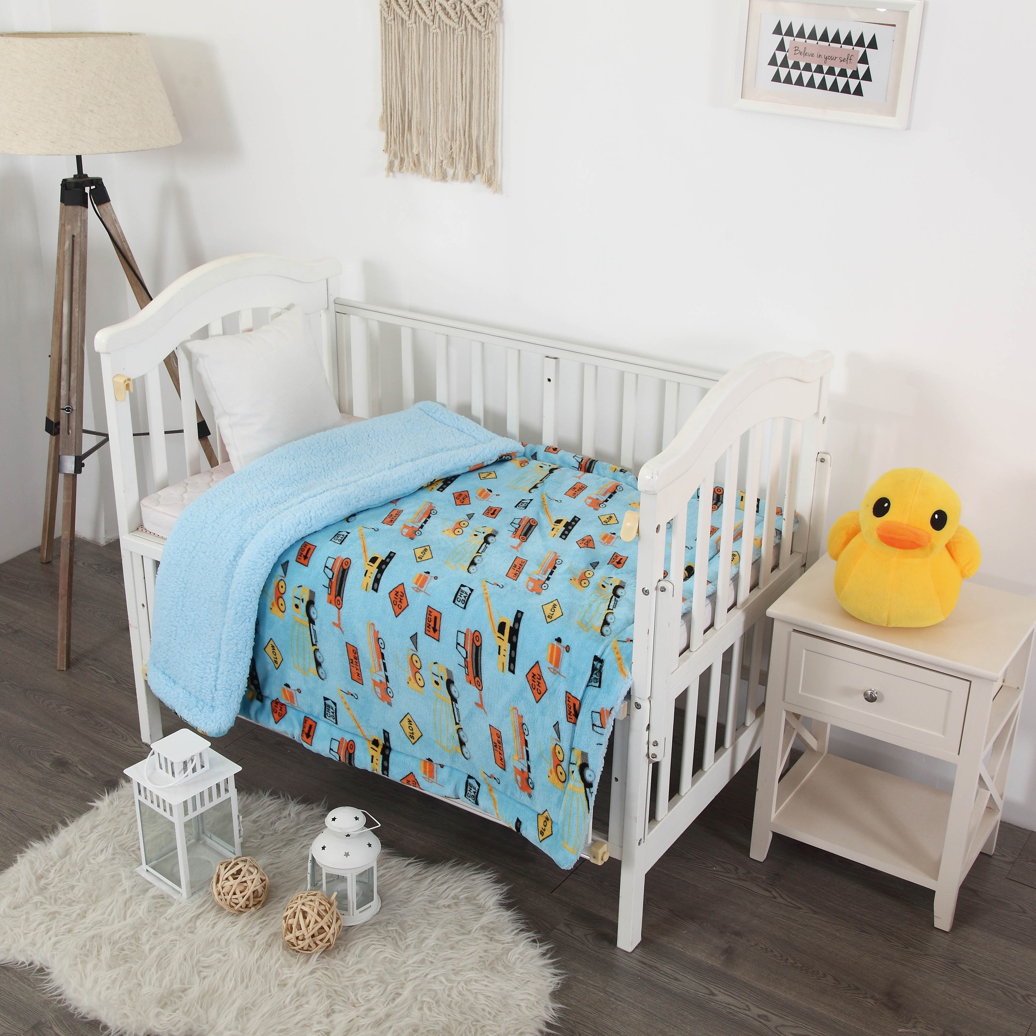 Golden Linens Soft & Warm Sherpa Baby Toddler Girls Sherpa Blanket