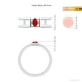 thumbnail image 4 of ANGARA Natural Marquise Ruby Solitaire Parallel Split Shank Ring in 14K White Gold for Women (Size-5x2.5mm) | July Birthstone Jewelry for Her | Natural Ruby Rings, 4 of 9