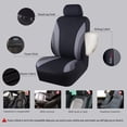 thumbnail image 3 of CAR PASS Line Rider 11PCS Universal Fit Car Seat Cover -100% Breathable with 5mm Composite Sponge Inside,Airbag Compatible (Black with Gray), 3 of 13
