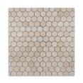 thumbnail image 4 of Crema Marfil Marble Polished 2" Hexagon Mosaic Tile, 4 of 4