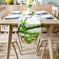 thumbnail image 2 of Chinese Green Bamboo Zen Green Plant Table Runner For Home Track On The Table Cloth Wedding Party Table Decoration Accessories, 2 of 5