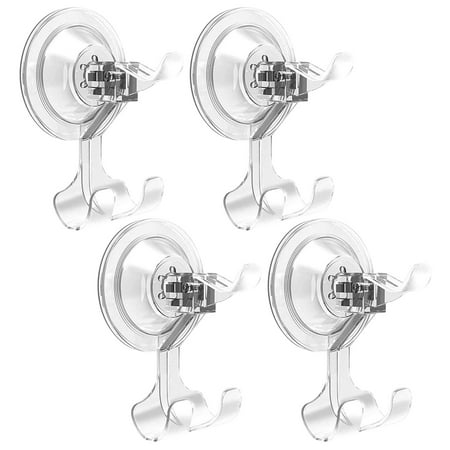 

Leott Hooks Hot Sale! Household Bathroom Sucker Hook Strong Seamless Sucker Hook Hook*4 Clearance Sale Clear
