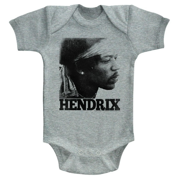 Jimi Hendrix 1960's Psychedelic Musical Icon Face Faded Infant Baby Snapsuit
