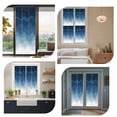 thumbnail image 7 of Navy Blue Ombre Window Privacy Film, Modern Moire Wave Gradient Static Cling UV Sun Blocking Heat Control Window Tint Day and Night, Non-Adhesive Reusable One Way Windows Privacy Cover 23.6''x59'', 7 of 7