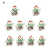 10Pcs Xmas Gift Earrings Necklaces Making Pendant DIY Christmas Decoration Christmas Ornaments Charms Jewelry DIY Accessories Resin 4