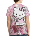thumbnail image 2 of Hello Kitty T Shirts For Girls Boys, 3d Print Cartoon Graphics T Shirt, Youth Crewneck T-Shirt, Unisex Short Sleeve Top Tees Age 4-16 Years, 2 of 7