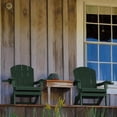 thumbnail image 6 of WINSOON All Weather HIPS Folding Oversized Adirondack Chair：Outdoor Chair with Realistic Wood Texture, Heavy Duty Weight Capacity, for Cup Holder for Patio, Yard & Garden, 6 of 6