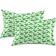 thumbnail image 2 of GZHJMY St. Patrick's Day Clover Satin Pillowcase, Soft Breathable Silk Pillow Case with Envelope Closure for Hair and Skin, Standard Size 26 x 20 Inch Home Decor, 2 of 7