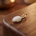 thumbnail image 5 of Vinali Solid 14k Gold Minimalist Oval Opal Pendant, 5 of 6