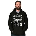 thumbnail image 4 of Date Vegan Girls Funny Vegetarian Gym Men's Big & Tall Graphic Hoodie Brisco Brands 2X, 4 of 5