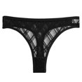 thumbnail image 4 of XFLWAM Sexy G-string for Thongs Women Sheer Mesh Underwear Panties Low Waist Hipster Bikini Brief Underpants Black M, 4 of 5