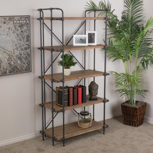 Denise Austin Home Mercia 5-Shelf Bookcase