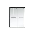 thumbnail image 4 of Elegant Kitchen and Bath Semi-frameless shower door 60 x 76 Matte Black, 4 of 12