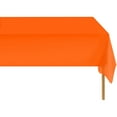 thumbnail image 2 of Orange 12 Pack Standard Disposable Plastic Party Tablecloth 54 Inch. x 108 Inch. Rectangle Table Cover By Zimpleware, 2 of 6