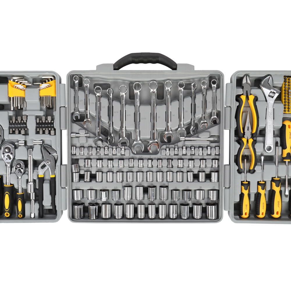 205 Piece Mechanics Tool Set Socket Wrench Set,Auto Repair Hand Tool Kit Wrench Tool Box Set with Plastic Storage Case - image 4 of 7