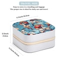thumbnail image 3 of Rugby Travel Portable Square Jewelry Box Organizer for Rings, Earrings, Necklaces, Bracelets - Ideal for Girls and Women, 3 of 7