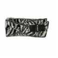 thumbnail image 3 of DKNY Women's Fuzzy Animal Printed Knit Twisted Headband Charcoal, One size, $29, 3 of 3