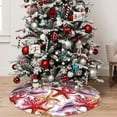 thumbnail image 5 of Sikiie Coral Reef 30-48 inches {designName} Print Christmas Tree Skirt Snowman Xmas Tree Skirt with Edge Christmas Decorations for Holiday Party48", 5 of 7