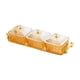 thumbnail image 5 of Plato para servir bocadillos de frutos secos, plato para nueces y dulces, organizador multiusos para condimentos Rejilla de naranja 3, 5 of 9