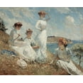 thumbnail image 4 of Frank Weston Benson 14x12 Black Modern Wood Framed Wall Art Titled - Summer, 4 of 6