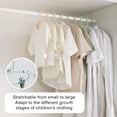 thumbnail image 2 of Adjustable Baby Hangers, Plastic Non-Slip Stackable Baby Hanger, Durable & Great as Newborn Kid Child Children Toddler or Infant Clothes Racks for Nursery Closet Wardrobe Pack of 10, 2 of 6