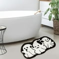 thumbnail image 4 of Halloween Bathroom Rug Gothic Bat Pumpkin Bath Mat Non 24x16IN Water Absorbent Shower Rug For Bathroom Kitchen Porch Holiday Area Rugs Large Classroom Small Rug Bohemian Throw Throw Blanket with, 4 of 4