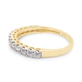 thumbnail image 4 of 1/2 ct. t.w Round Cut Lab Created Moissanite Diamond Half Eternity Stackable Band Ring For Women In 14K Solid Yellow Gold (G-H Color, VVS1 Clarity, 0.50 Cttw)-9, 4 of 8