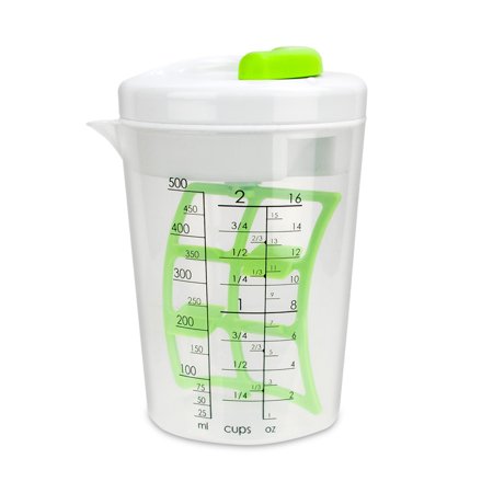 LifeStyle Essentials Ratchet Style Mixer Vinaigrettes Marinades Measuring Cup