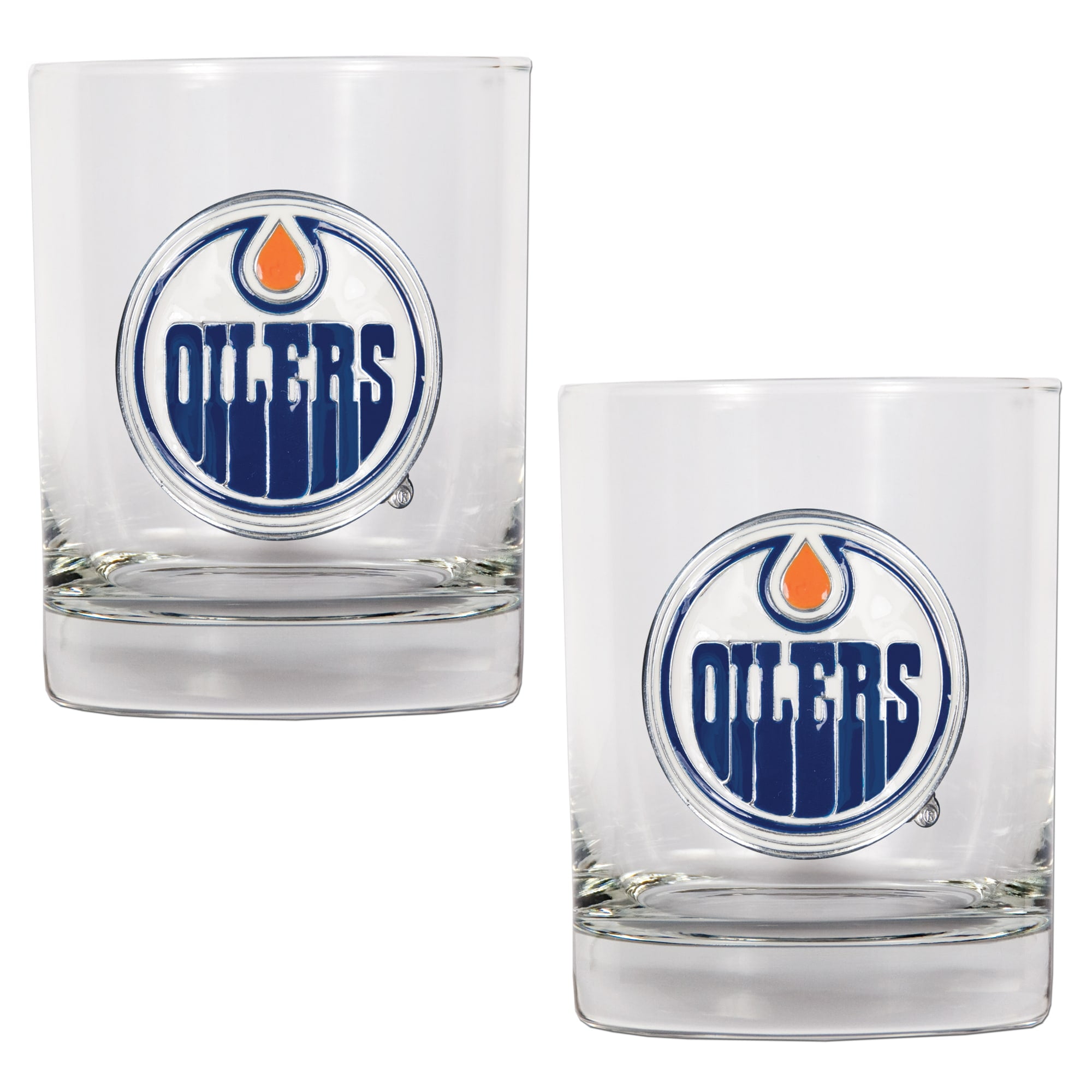 Edmonton Oilers 14oz. Rocks Glass Set