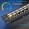 thumbnail image 2 of Panel de conexión Lysymixs Cat7 STP 24 puertos RJ45, rack de 19 pulgadas, 2 of 6
