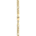 thumbnail image 3 of 14K Yellow Gold 4mm Flat Figaro Chain (20 X 4) Made In South Africa ffl100-20, 3 of 4