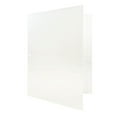 thumbnail image 2 of JAM Paper Glossy 3 Hole Punch Folders, White, 100/Pack, 2 of 4