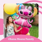 Anagram: Angel from Lilo & Stitch – Officially Licensed SuperShape Helium Foil Balloon – Happy Birthday Party Decorations for Boys & Girls, Arrives Uninflated, 27” H x 26” W Inflated Size