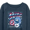 thumbnail image 3 of Marvel Captain America - Katakana - Women's French Terry Pullover Sweatshirt, 3 of 5