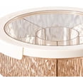 thumbnail image 4 of Divided Serving Tray Appetizer Platter Rotating Snack Dishes with Lid PET Material Transparent View for Home Gathering Clear Yellow 1 Pc, 4 of 6