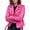 Pink, variant on Faux Leather Jacket for Women, Vegan Jackets Moto Biker Motocycle Coat Pink S